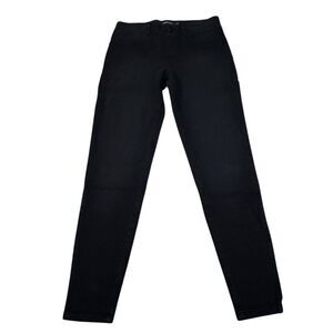 Betabrand Skinny Leg 4-Pocket Yoga Denim Jeans Pull On Black Pants Size Small